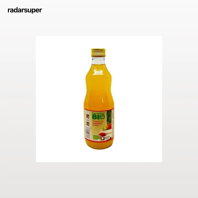 Vinagre de manzana sin filtrar ecológico Carrefour Bio 500 ml.