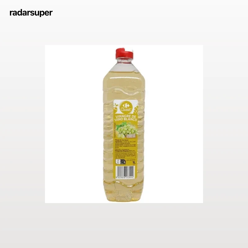 Vinagre de vino blanco Carrefour Classic 1 l.