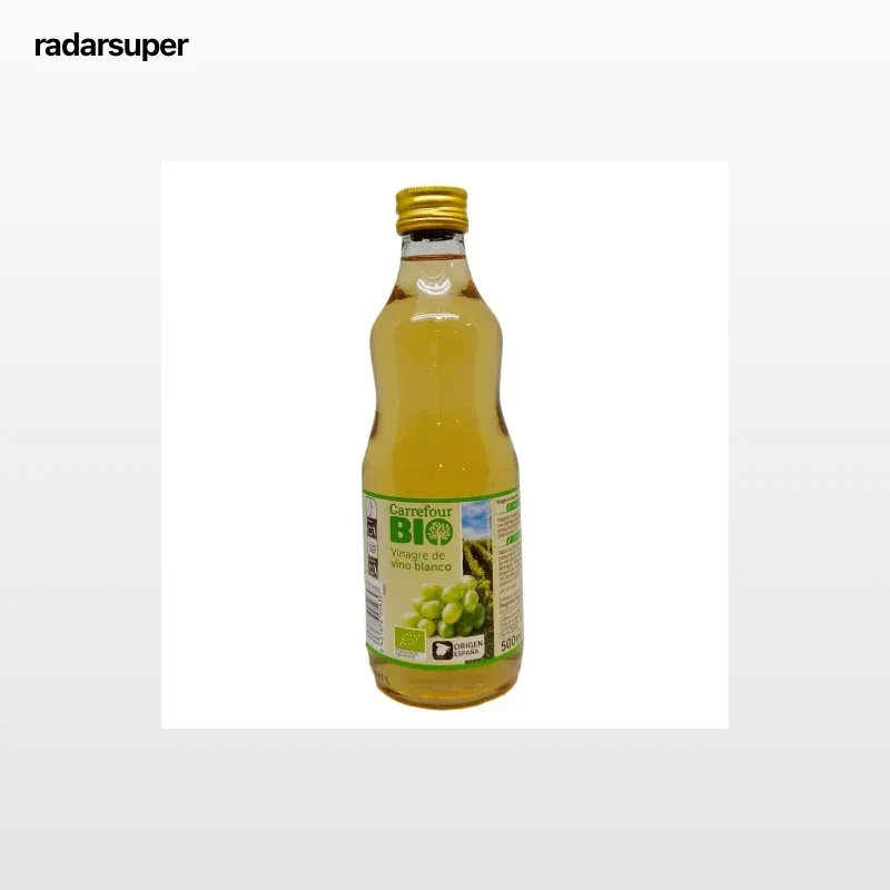 Vinagre de vino blanco ecológico Carrefour Bio 500 ml.