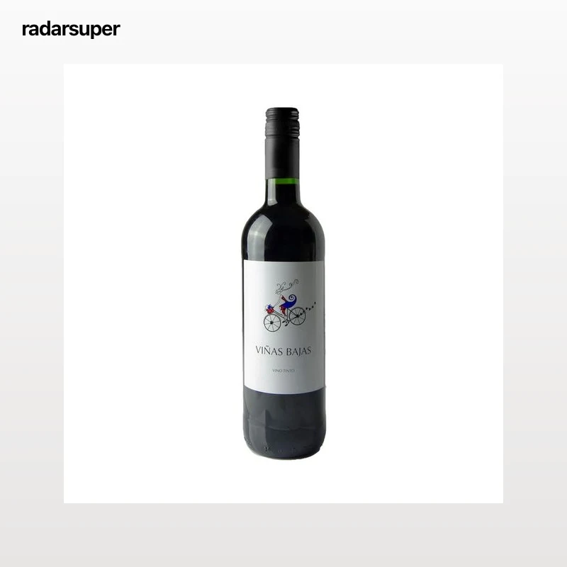 VIÑAS BAJAS Vino tinto de mesa botella de 75 cl.