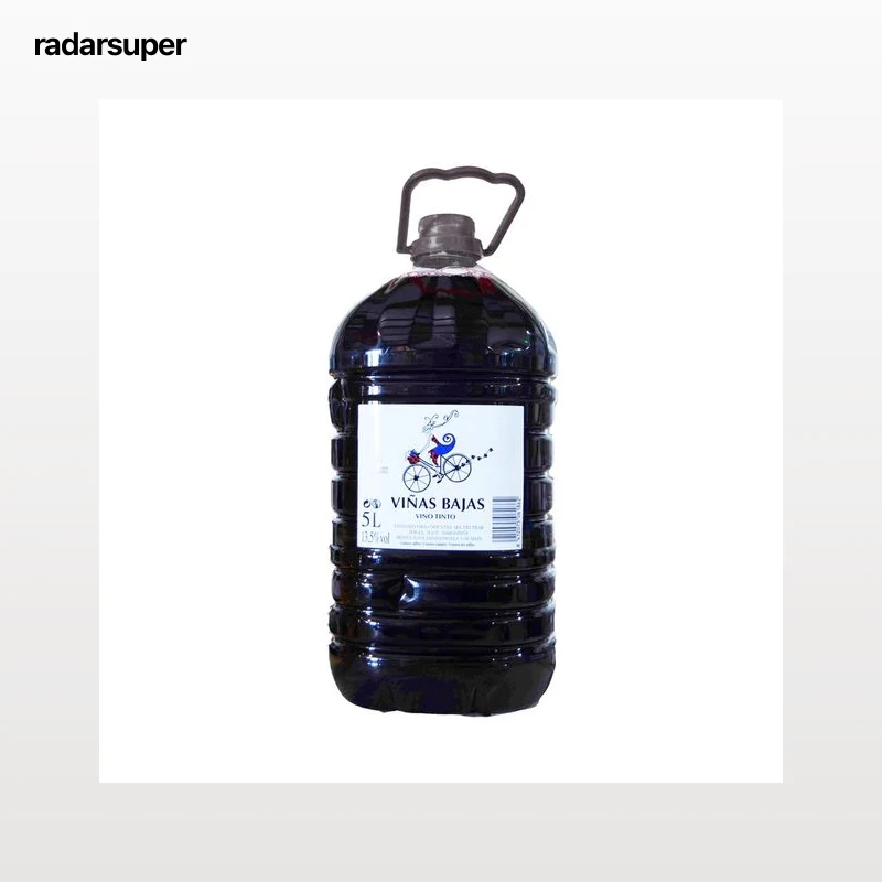 VIÑAS BAJAS Vino tinto de mesa garrafa de 5 l.