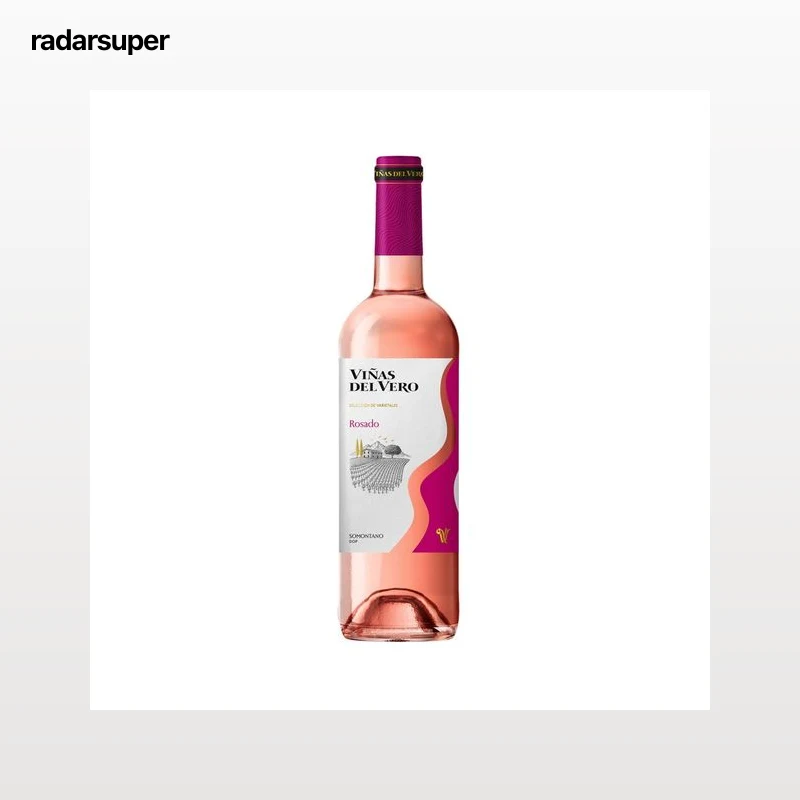 VIÑAS DEL VERO  Vino rosado con D.O.P.  Somontano botella de 75 cl.