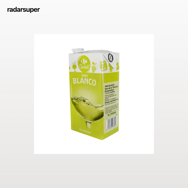 Vino blanco Carrefour Classic brik 1 l.