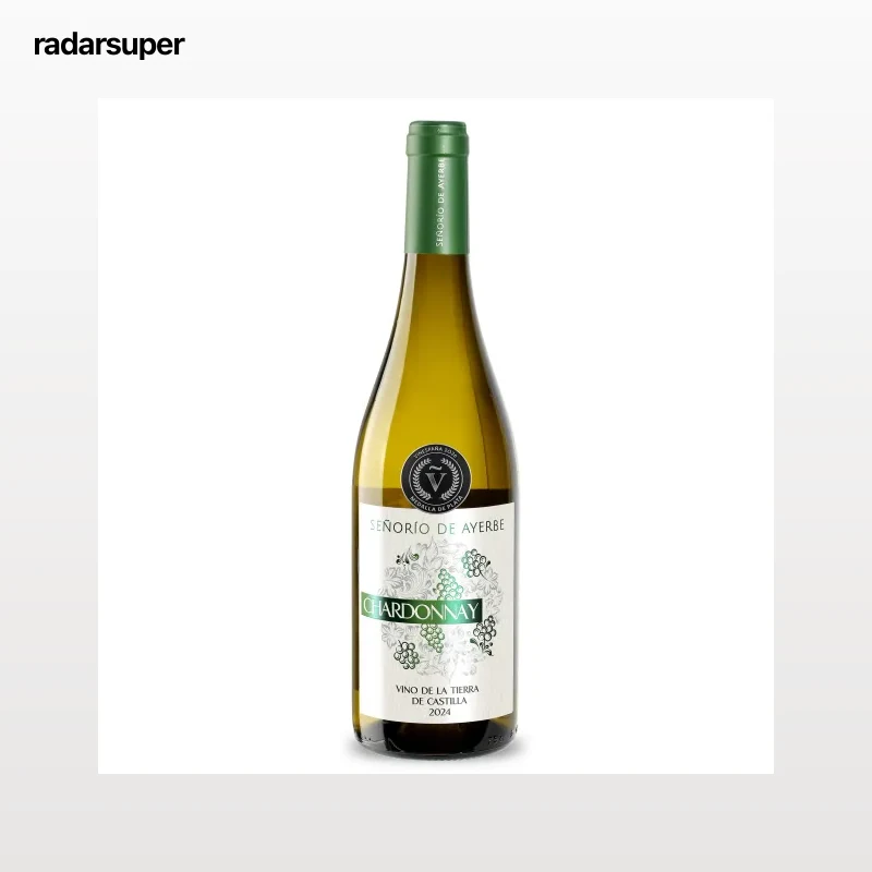 Vino blanco chardonnay D.O. Castilla Señorío de Ayerbe 75 cl