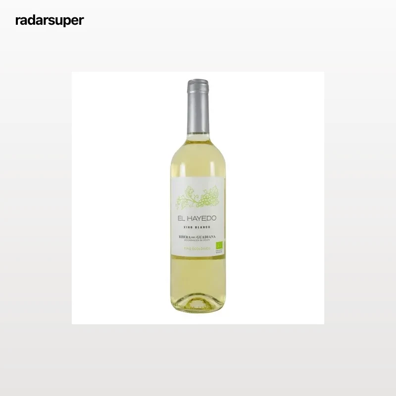 Vino blanco joven ecológico El Hayedo D.O. Ribera del Guadiana Vendimia Seleccionada 75 cl.