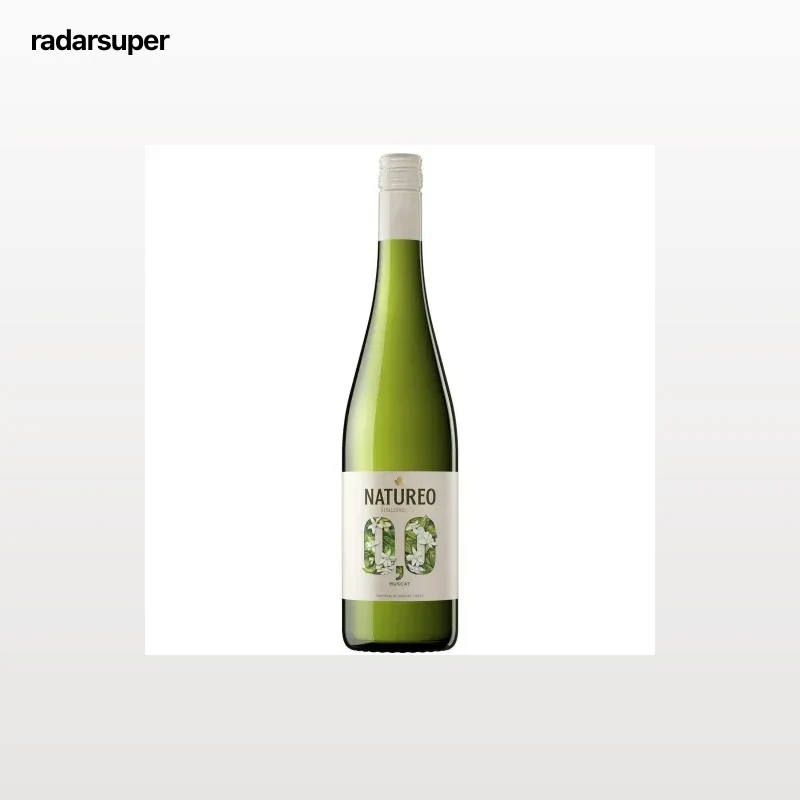 Vino blanco moscat Natureo sin alcohol 75 cl.