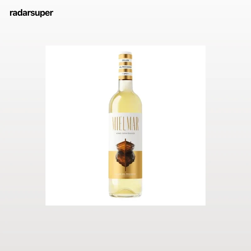 Vino blanco semidulce barrica macabeo Mielmar D.O. Cataluá 75 cl.