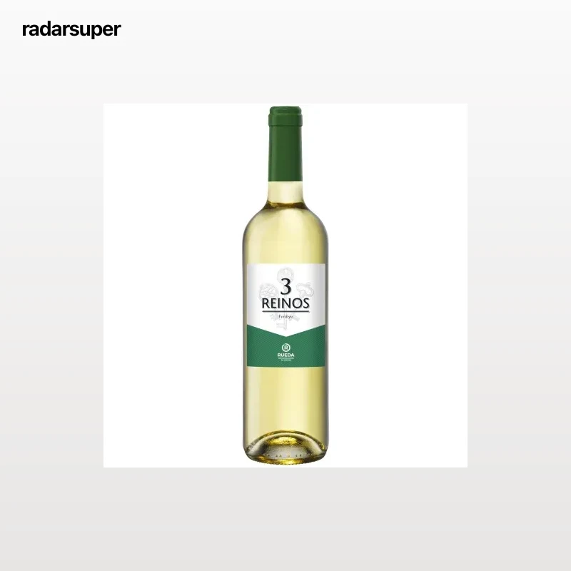 Vino blanco verdejo 3 Reinos D.O. Rueda 75 cl.