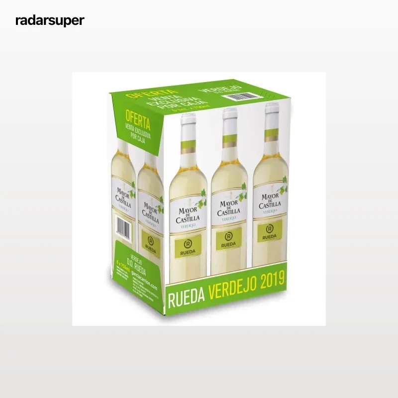Vino blanco verdejo Mayor de Castilla D.O. Rueda pack de 6 botellas de 75 cl.