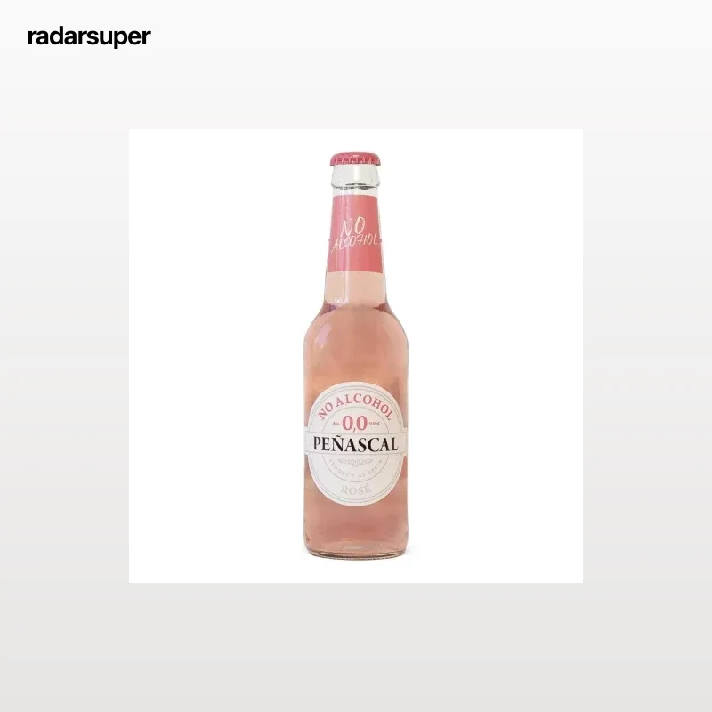 Vino espumo Peñascal 0,0 alcohol rosé botella 33 cl.