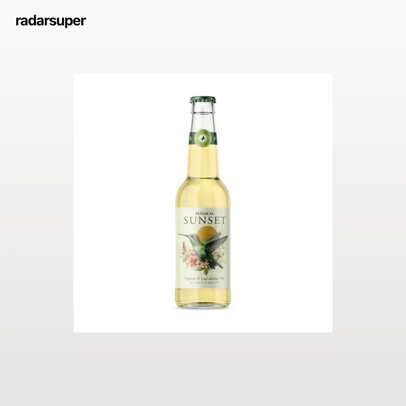 Vino frizzante blanco ecológico Sunset Peñascal 33 cl.