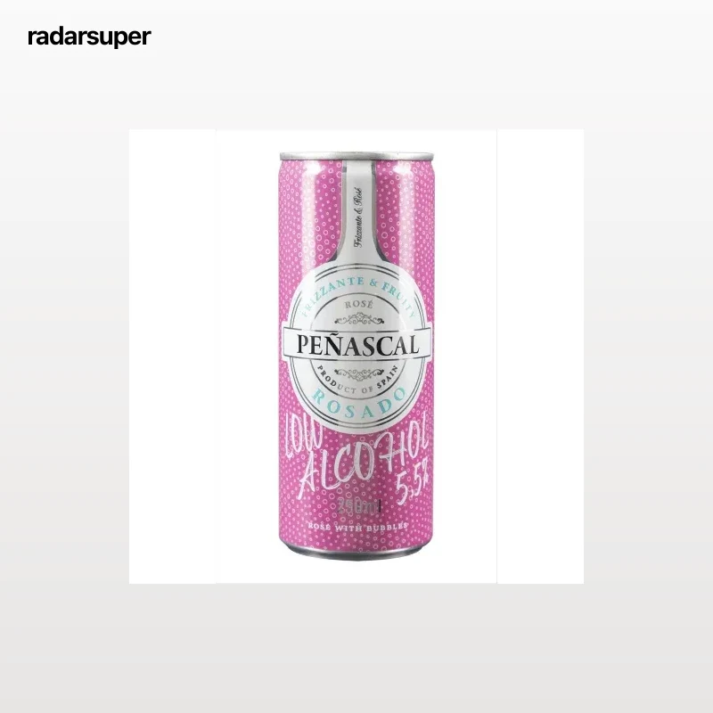 Vino frizzante rosado Peñascal lata 25 cl.