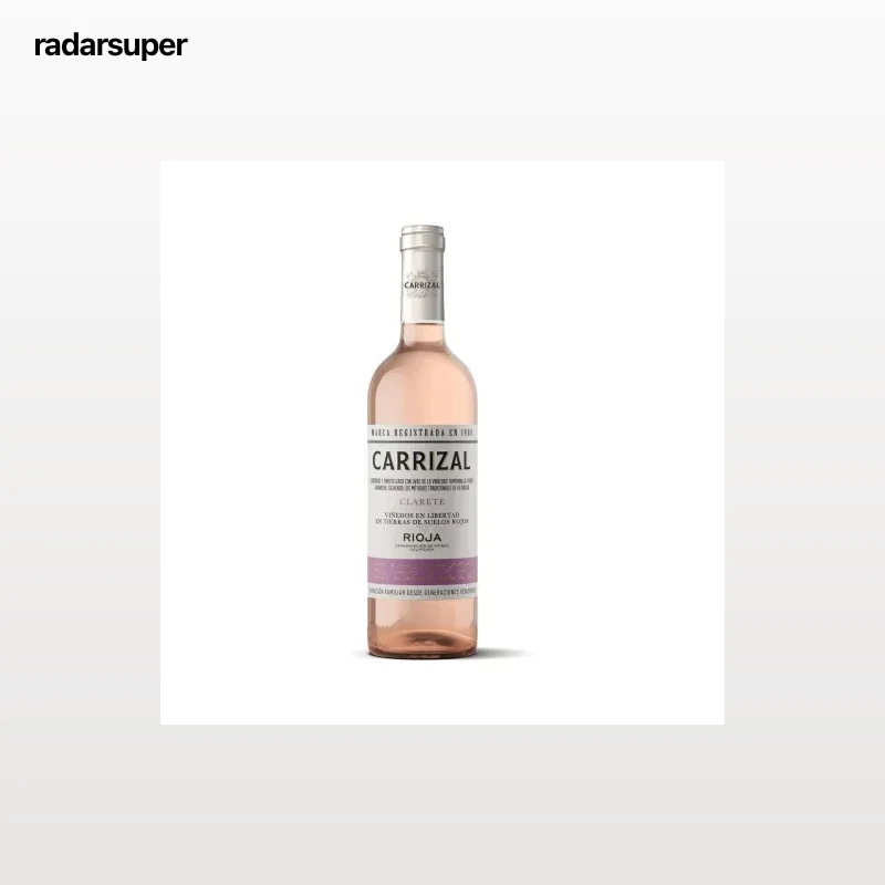 Vino rosado Clarete Carrizal D.O.Ca Rioja 75 cl.
