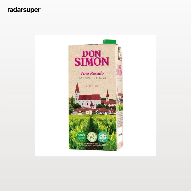 Vino rosado de mesa Don Simón brik 1 l.