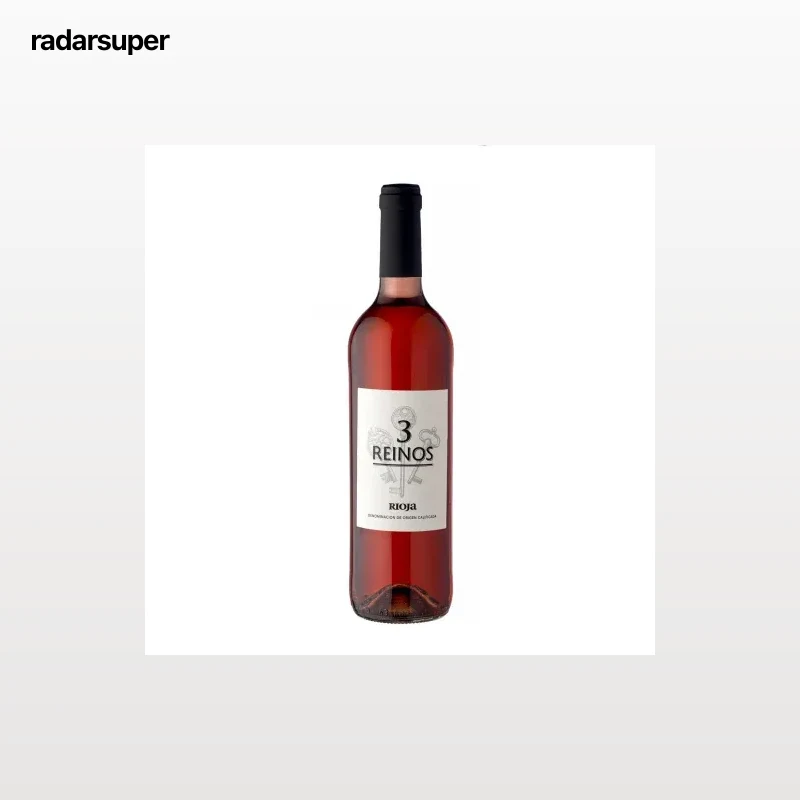 Vino rosado joven Tres Reinos D.O.Ca. Rioja 75 cl.