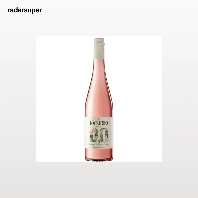 Vino rosado roble sin alcohol Natureo 75 cl.