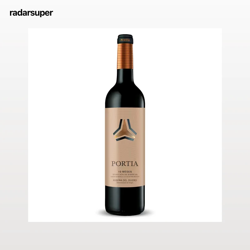 Vino tinto 10 meses D.O. Ribera del Duero Portia 75 cl