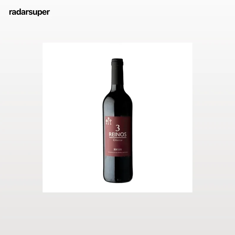Vino tinto crianza 3 Reinos D.O.Ca. Rioja 75 cl.