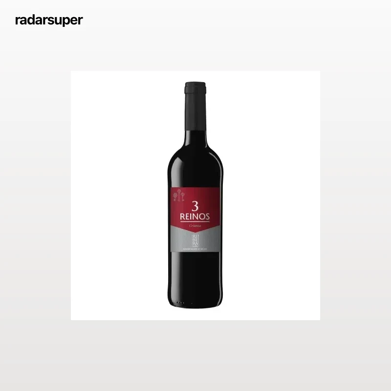 Vino tinto crianza tempranillo 3 Reinos D.O. Ribera del Duero 75 cl.