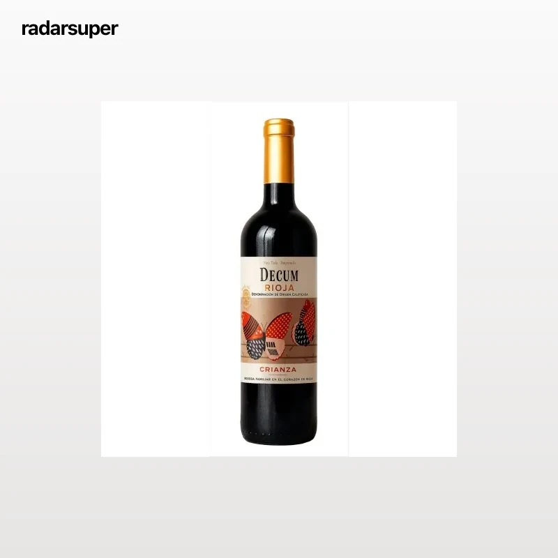 Vino tinto crianza tempranillo Decum D.O.Ca. Rioja 75 cl.