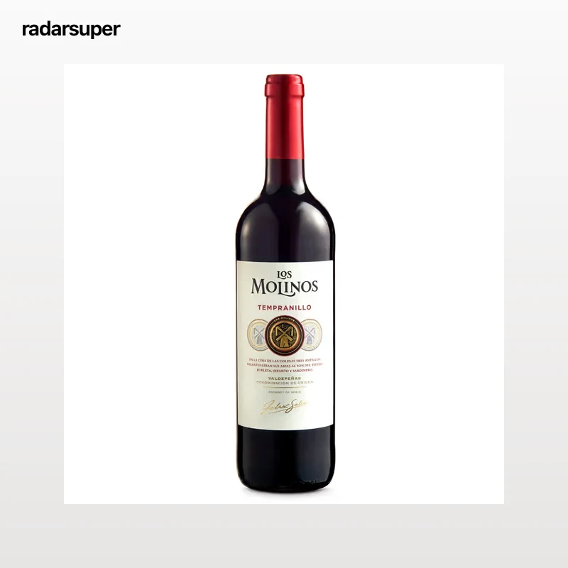 Vino tinto D.O. Valdepeñas Molinos 75 cl