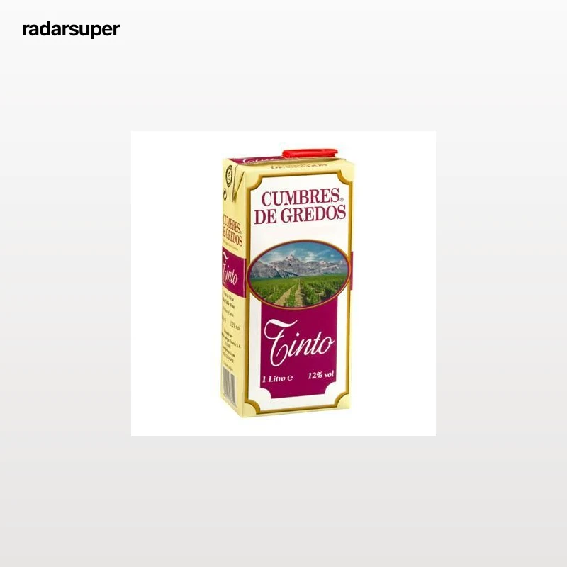 Vino tinto de mesa Cumbre de Gredos brik 1 l.