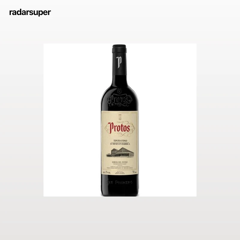 Vino tinto envejecido en roble tempranillo Protos D.O. Ribera del Duero 75 cl.