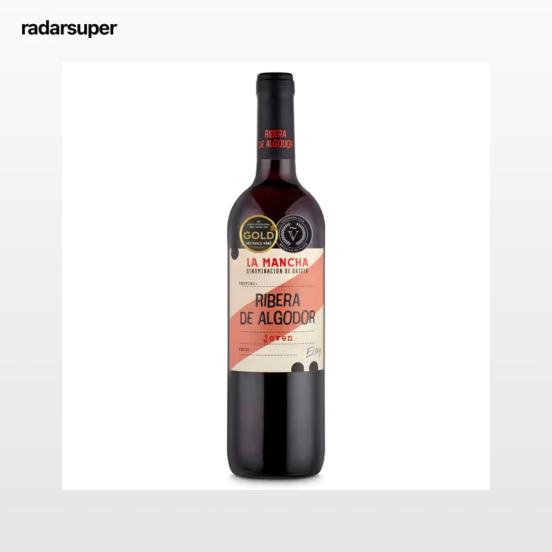 Vino tinto joven D.O. La Mancha Ribera de Algodor 75 cl
