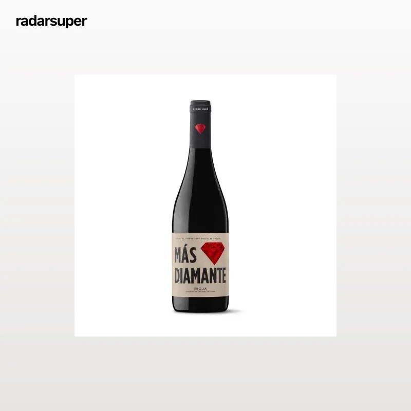 Vino tinto joven Más Diamante D.O.Ca. Rioja 75 cl.