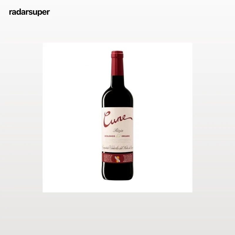 Vino tinto joven tempranillo ecológico Cune D.O.Ca. Rioja 75 cl.