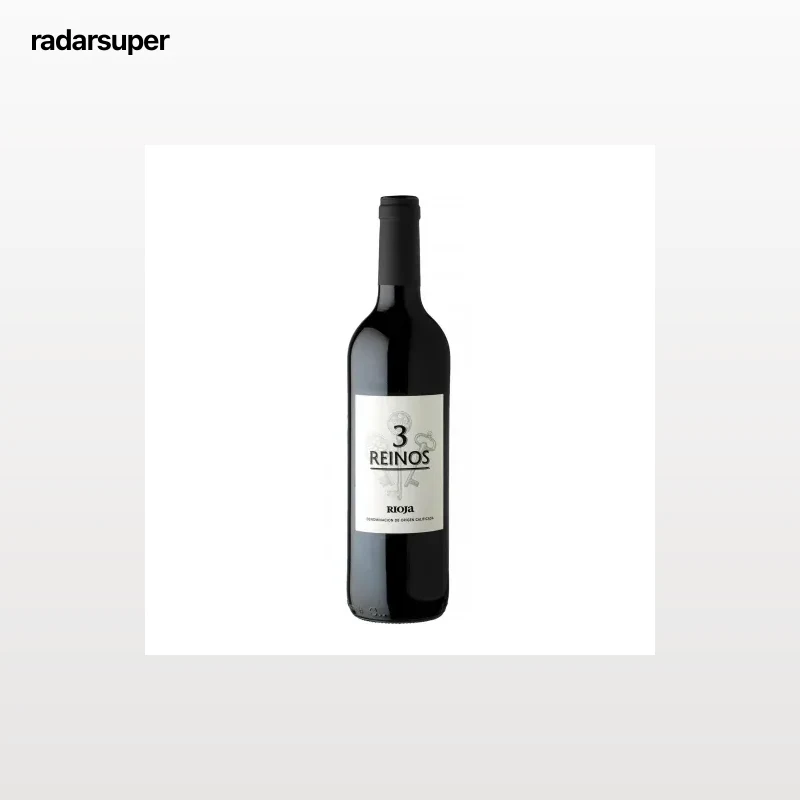 Vino tinto joven tempranillo Tres Reinos D.O.Ca. Rioja 75 cl.