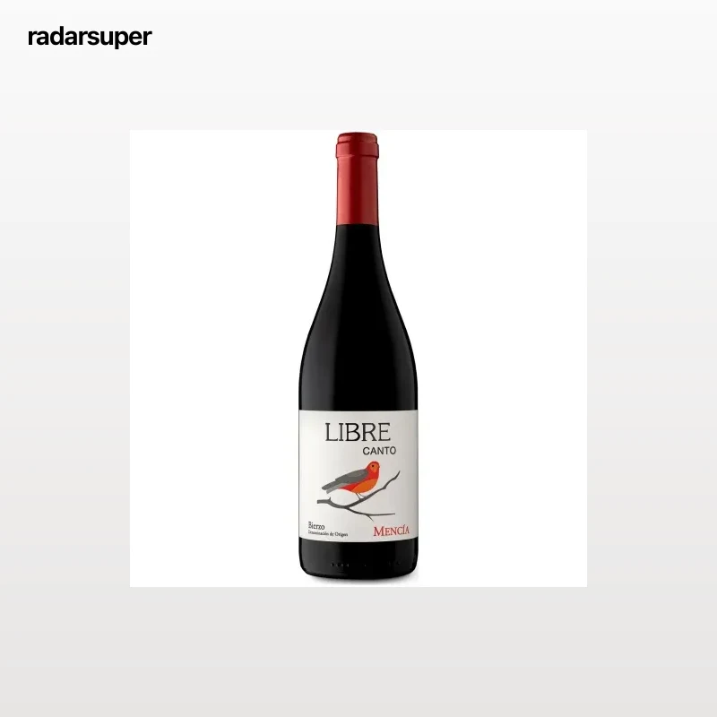 Vino tinto mencía Libre Canto D.O. Bierzo 75 cl.