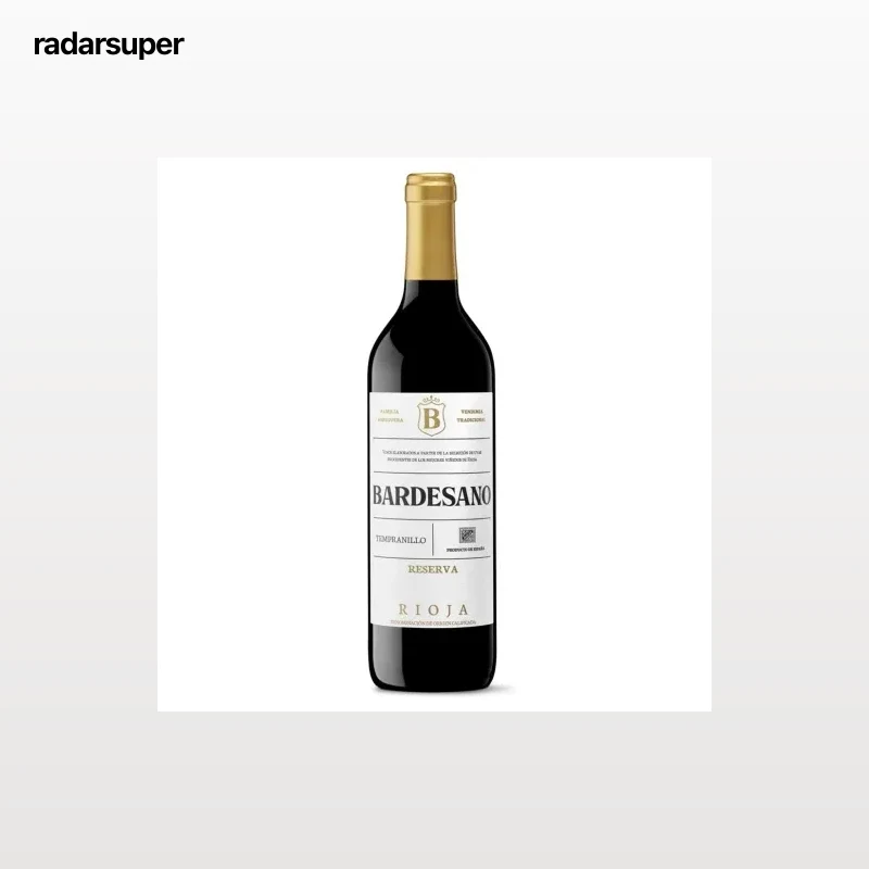 Vino tinto reserva Bardesano D.O.Ca. Rioja 75 cl.