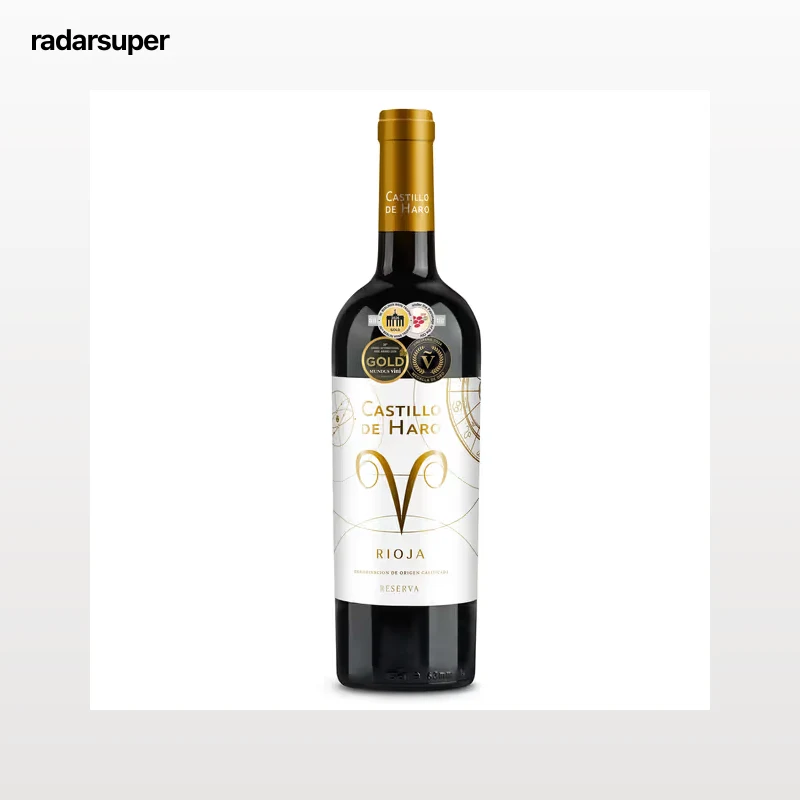 Vino tinto reserva D.O. Rioja Castillo de Haro 75 cl