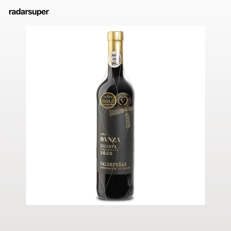 Vino tinto reserva D.O. Valdepeñas Viña Danza 75 cl