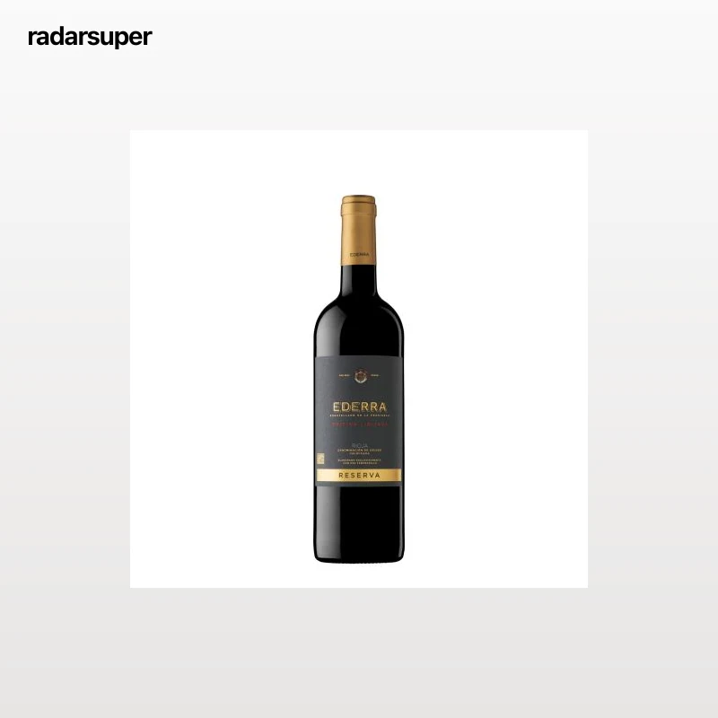 Vino tinto reserva tempranillo Ederra D.O.Ca. Rioja 75 cl.