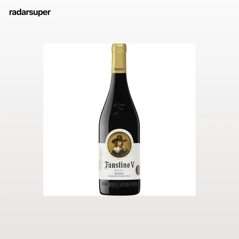 Vino tinto reserva tempranillo Faustino V D.O. Ca. Rioja 75 cl.