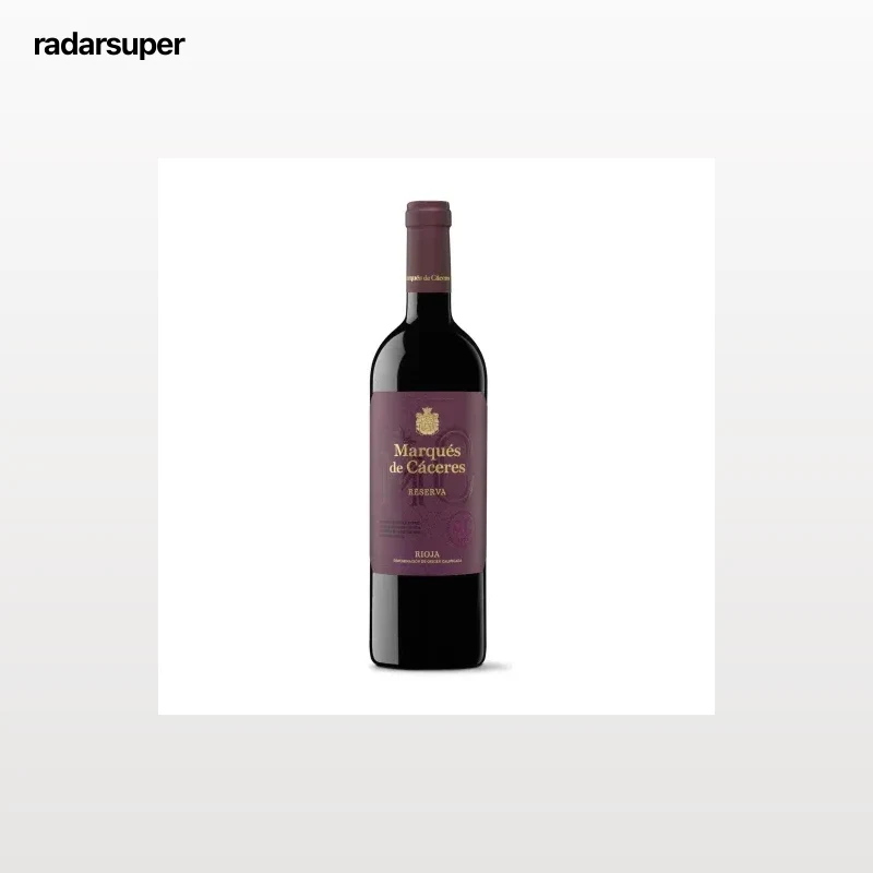 Vino tinto reserva tempranillo Marqués de Cáceres D.O.Ca. Rioja 75 cl.