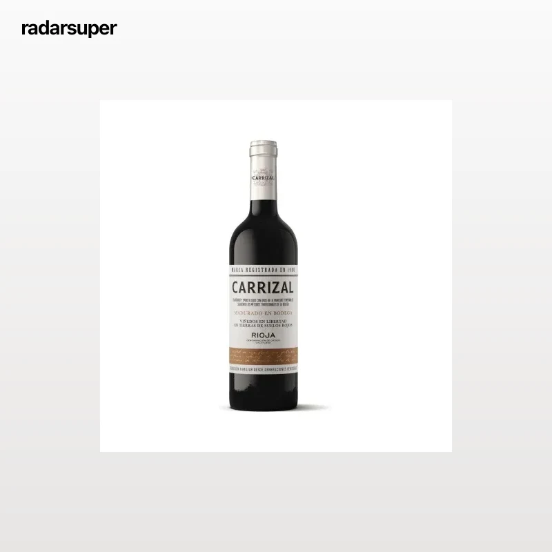 Vino tinto tempranillo Carrizal D.O.Ca Rioja 75 cl.