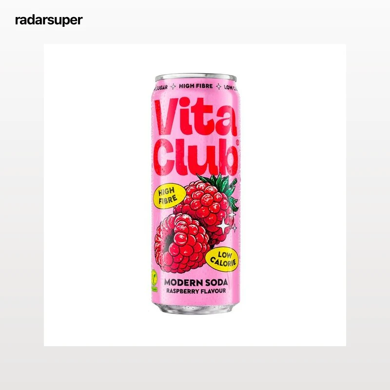VITACLUB Refresco con fibra con sabor a frambuesa 330 ml