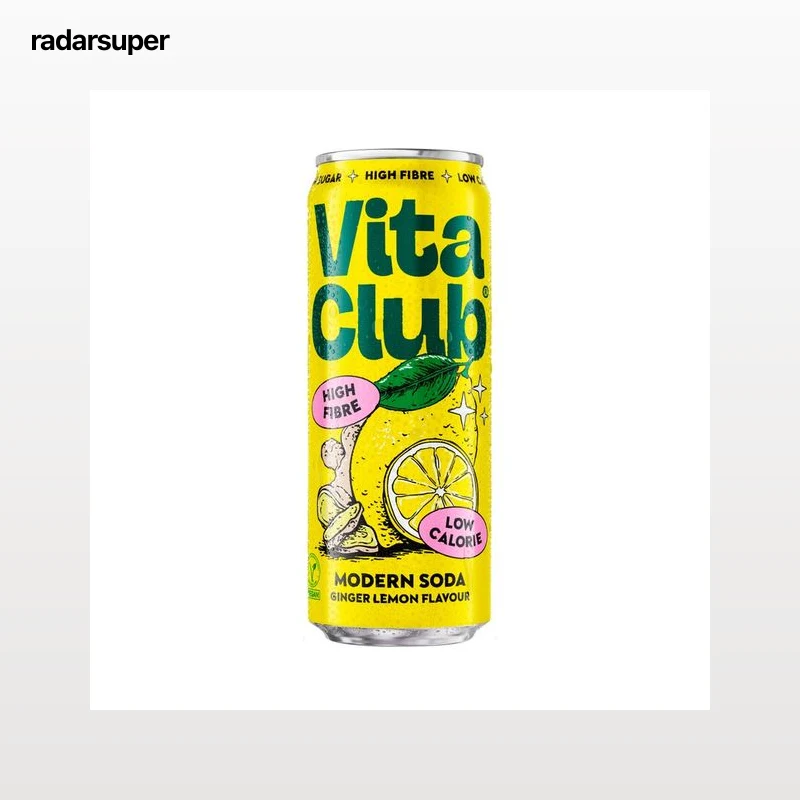 VITACLUB Refresco con fibra sabor limóm y jengibre 330ml