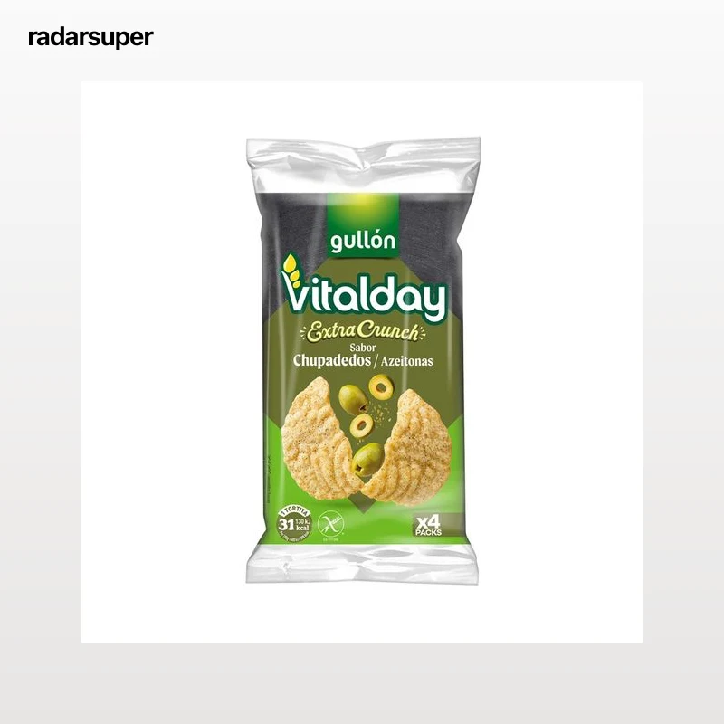 VITALDAY Tortitas de maíz crunch chupadedos 93 g.