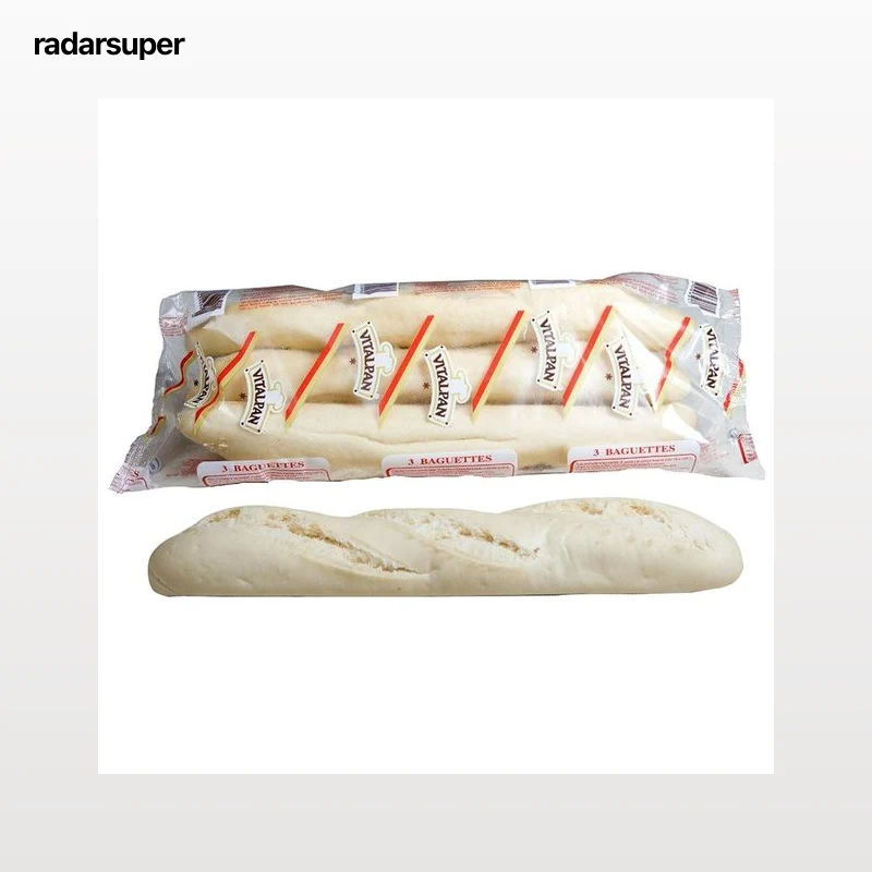 VITALPAN Baguette de 40 cm, con masa pre-cocida y congelada 3 x 150 g (aproximadamente).