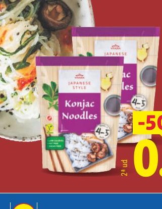 VITASIA Fideos Konjac sin gluten
