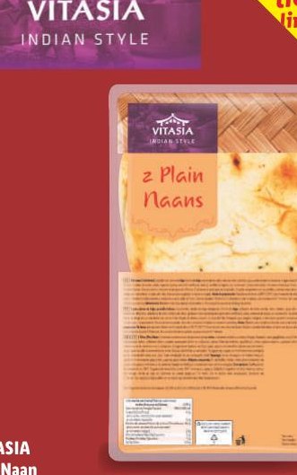 VITASIA Pan Naan Plain Naans