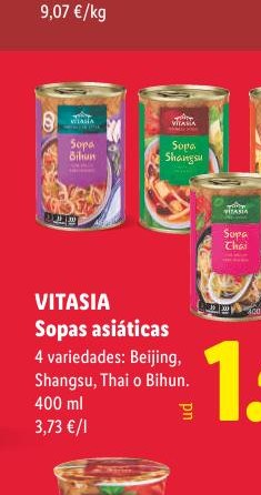 VITASIA Sopas asiáticas