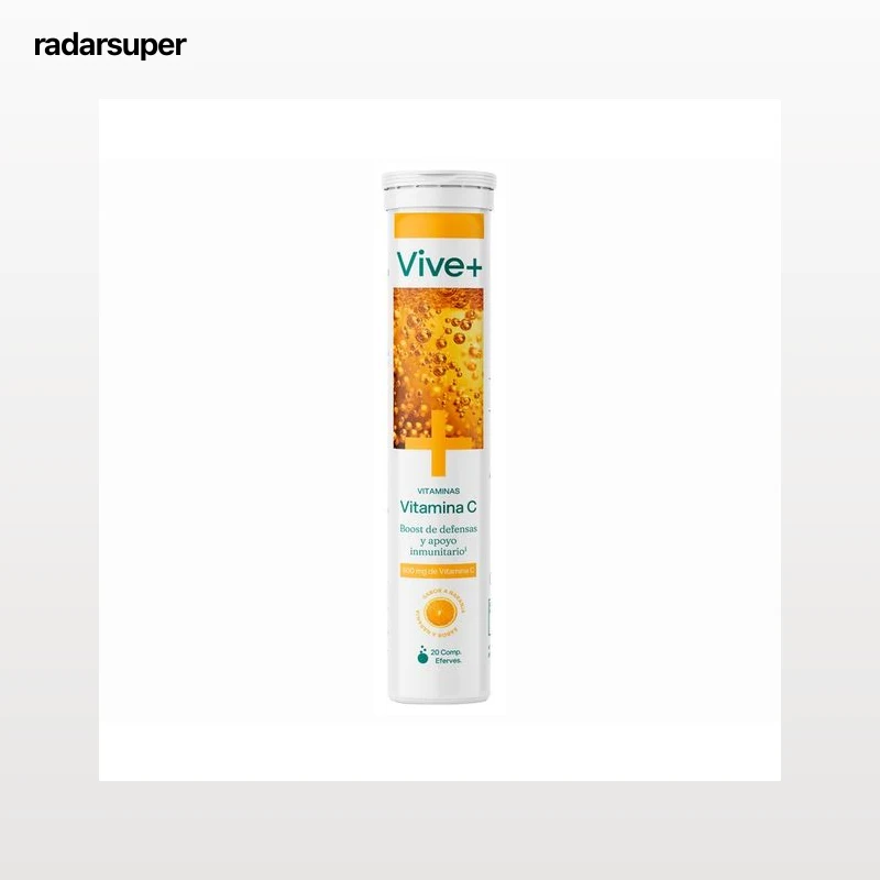 VIVE PLUS Complemento alimenticio, Vitamina C 500 mg + Zinc VIVE PLUS 20 uds. 90 g.