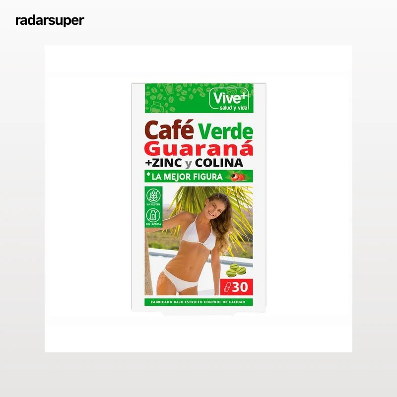 VIVE+ SALUD Y VIDA Café verde, zinc + colina 30 cap.