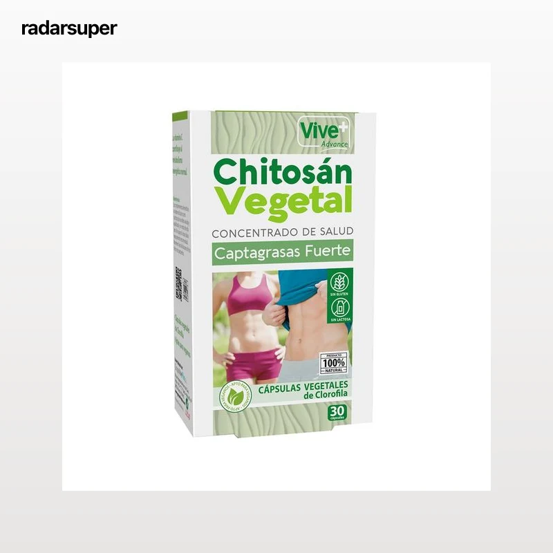 VIVE+ SALUD Y VIDA Chitosán vegetal VIVE + SALUD Y VIDA 16,35 g. 30 cap.