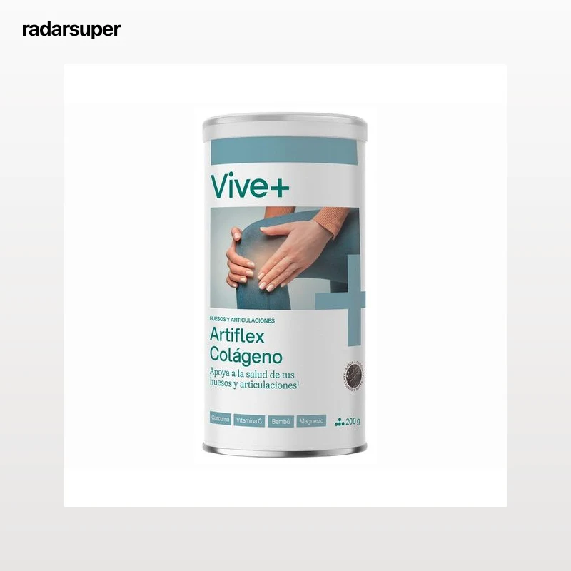 VIVE+ SALUD Y VIDA Colágeno con cúrcuma sabor chocolate VIVE + SALUD Y VIDA 200 g.